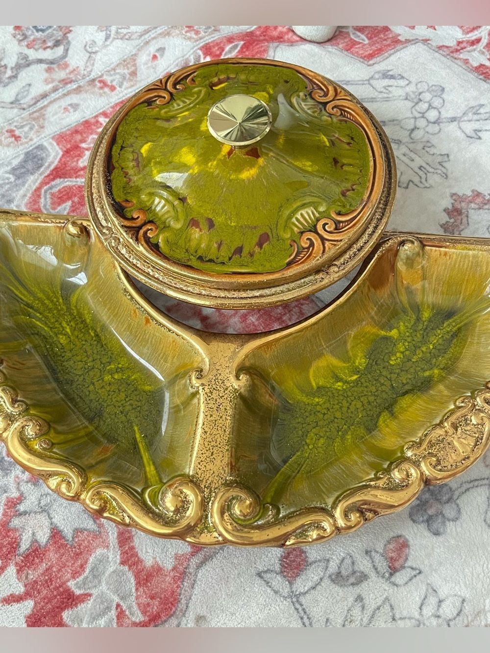 Vintage MCM California Pottery Serving Set